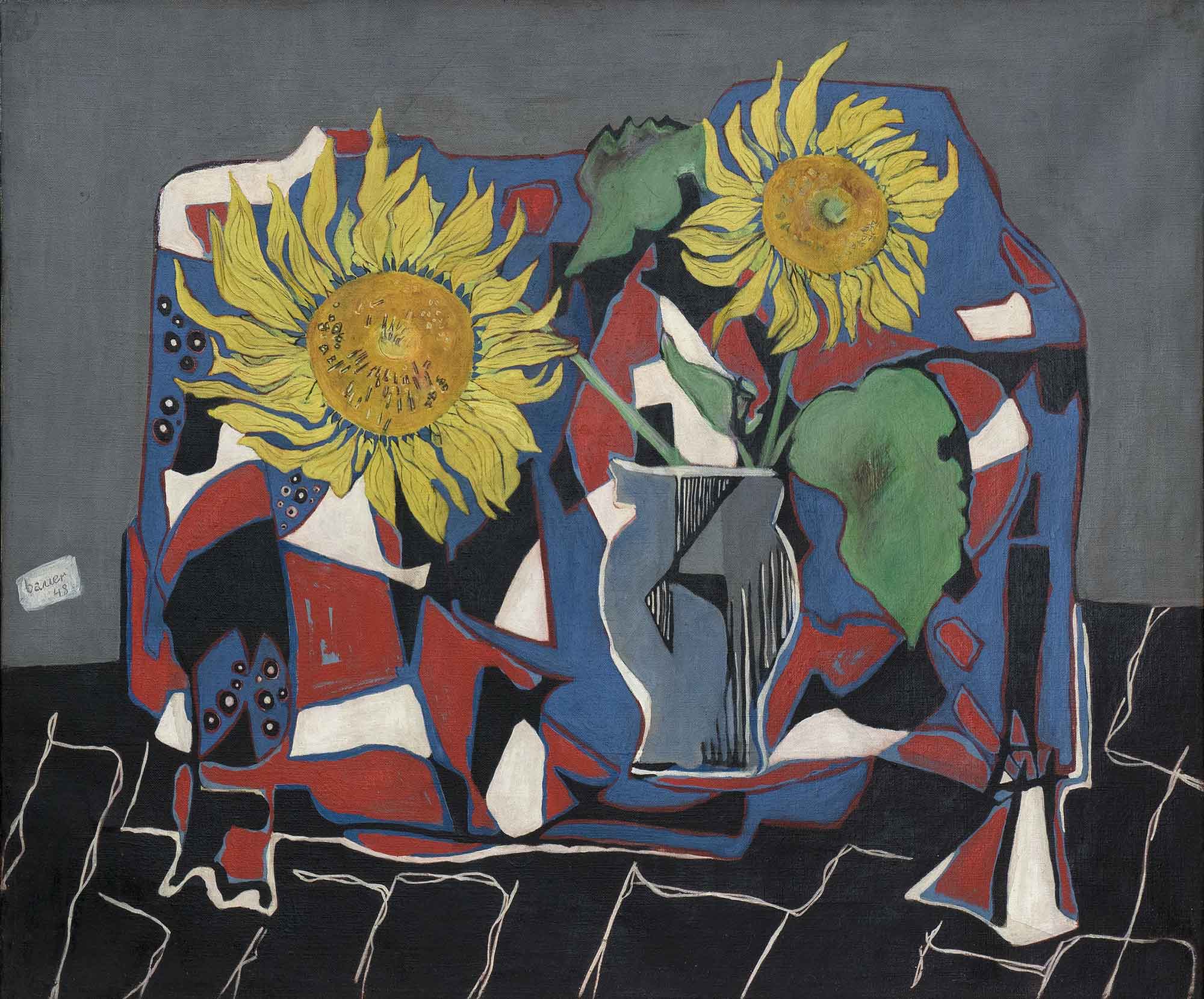 VICTOR BAUER, LES TOURNESOLS (SONNENBLUMEN) - 1948 Bauer Victor