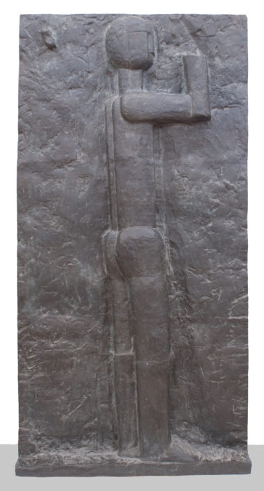 TEILSTÜCK AUS DEM
MATZLEINSDORFER RELIEF II - 1958,
Bronze, Exemplar: 1/3, H 196 B 99 T 15 cm Wotruba Fritz