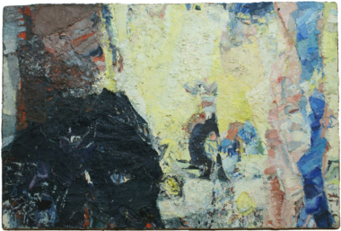 OHNE TITEL - 1982/1985,
Öl auf Leinwand,
80 x 120 cm Pichler Traudel