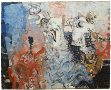 OHNE TITEL - 1982/1985,
Öl auf Leinwand,
100 x 125 cm Pichler Traudel