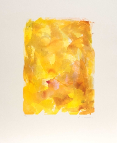 GOTTHARD GRAUBNER, OHNE TITEL aus der Mappe "Kinderstern" - 1989, Farbsiebdruck, Exemplar: 84/130, 76 x 58 cm GOTTHARD GRAUBNER