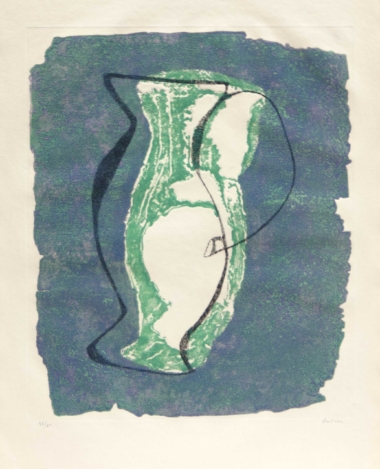 JEAN FAUTRIER, LE PICHET - 1947, Farbaquatintaradierung, Exemplar: 36/50, 55 x 46 cm (73 x 56 cm) JEAN FAUTRIER