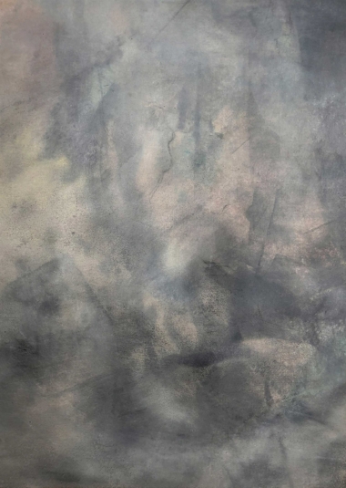 K - 2021, Eitempera auf Baumwollsegel, 100 x 70 cm Swoboda Helmut