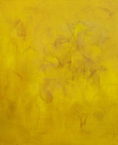 STUDIE MIT GELB - 2021, Eitempera auf Baumwolle, 99 x 80 cm Swoboda Helmut