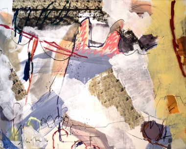 AUS TROJANISCHEM KRIEG - TAG 9 (Animalprint) - 2016, Mischtechnik auf Leinwand, 120 x 150 cm Stifter Wolfgang