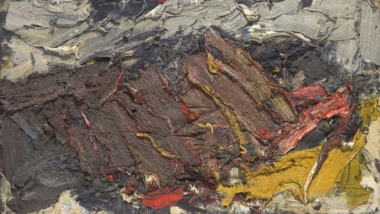 SANDGRUBE - 1985, Öl auf Leinwand, 75 x 131 cm Grabmayr Franz