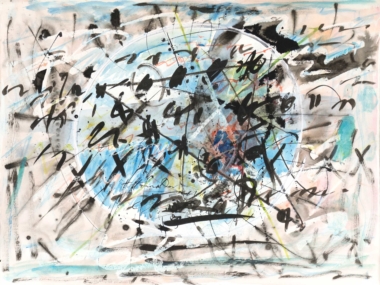 OHNE TITEL, Mischtechnik auf Papier, 48 x 64,5 cm Staudacher Hans