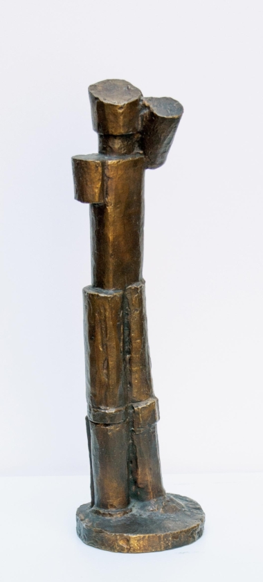 KLEINE STEHENDE FIGUR II, MIT ARMSTÜMPFEN - 1958, Bronze, Exemplar: 4/15, H 39,5 B 12 T 11 cm, WVZ 208 Wotruba Fritz
