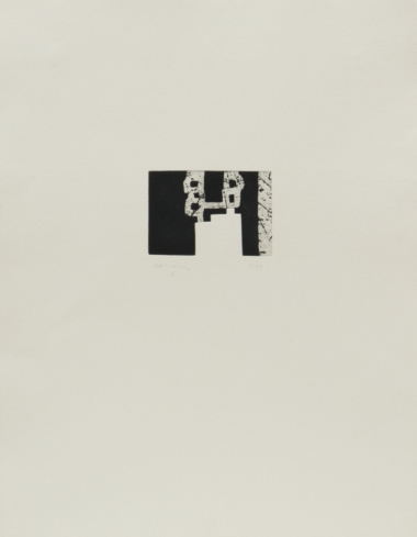 BIKOIZTASUN (Dualiät) - 1996, Aquatintaradierung auf Bütten, Exemplar: 9 /50, ca. 10 x 15 cm (ca. 65 x 51 cm) Chillida Eduardo