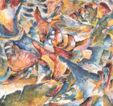 FREIHEITSTRAUM - Venedig 2018, Pastell auf Papier, 45 x 48 cm Danielis Friedrich