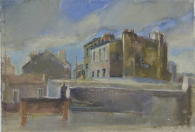 PARIS, BELLEVILLE - 1976, Aquarell auf Papier, 40 x 57 cm Kruckenhauser Hans