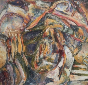 TAUSENDUNDEIN METAMORPHOSEN, SINNBILDER AUS FARBE UND GLÜCK - Wien 2021, aus dem Zyklus Tausendundein metamorphosen, Pastell auf Papier, 35 x 37 cm Danielis Friedrich