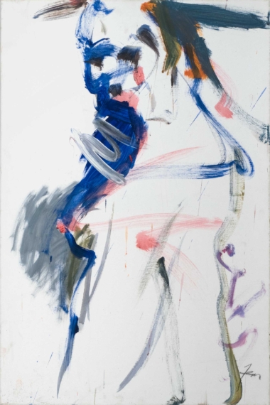 DIE WIRTIN - 2016, Acryl auf Leinwand, 90 x 60 cm Zens Herwig