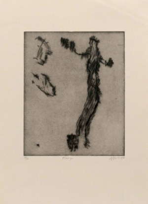 MAX WEILER, PFLANZE - 1997, Radierung, Exemplar: 18/50, 30,6 x 24,8 cm (53,6 x 37,7 cm) Weiler Max