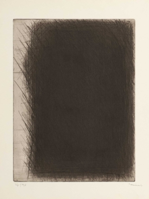 MARYMAUSOLEUM, 10. Blatt aus der Mappe 'Haute Coiffure' - 1961-63, Kaltnadelradierung, Exemplar: 3798, ca. 43,5 x 31,5 cm (54 x 38 cm) Rainer Arnulf