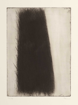 NEBENBUHLERGRUFT, 7. Blatt aus der Mappe "Haute Coiffure' - 1961/63, Kaltnadelradierung, Exemplar: 37/98, ca. 43,5 x 31,5 cm (54 x 38 cm) Rainer Arnulf