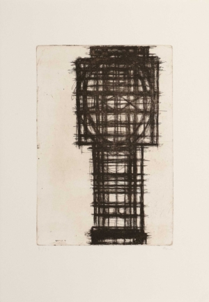 TABERNAKEL - 1956 aus Mappe "Galerie St. Stephan", Radierung, Exemplar: B/21, 34,7 x 23,5 cm (52,3 x 36,3 cm) Rainer Arnulf