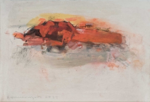 OHNE TITEL - 2021, Öl auf Leinwand, 38 x 55 cm Krawagna Peter