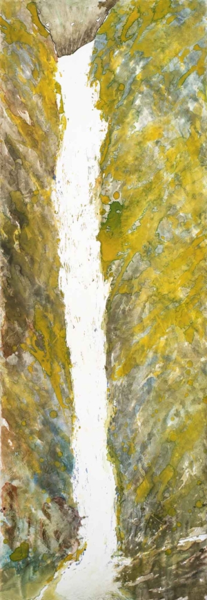 LIECHTENSTEINKLAMM - 2015, Aquarell auf Papier, 109,7 x 37,9 cm, Werknr. 52317, © Jean-Louis Losi, Paris Salzmann Gottfried