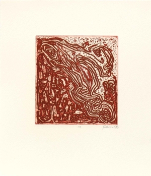 LABYRINTHSCHLEIFE Nr. 10 aus 40 Stufen (41) - 1984 - 1999, Aquatintaradierung, Auflage 14 + 2 EA, 15,5 x 14,5 cm (31,3 x 27 cm) Damisch Gunter