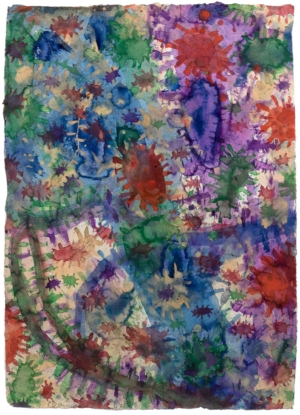 OHNE TITEL - 1997, Aquarell auf Papier, 76 x 55 cm Damisch Gunter