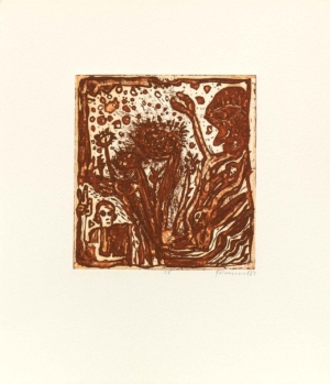 VICTORY Nr. 25 aus 40 Stufen (41) - 1984 - 1999, Aquatintaradierung, Auflage 14 + 2 EA, 15,5 x 14,5 cm (31,3 x 27 cm) Damisch Gunter