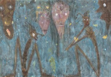 HIRNGESPINST - 2012, Mischtechnik auf Papier, 63,5 x 92,5 cm Schmögner Walter