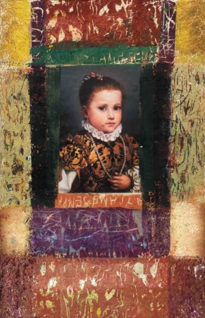 CHRISTA MAYRHOFER, OHNE TITEL - 2016, Holzschnitt und Collage auf Nepalpapier, ca. 75 x 49 cm Mayrhofer Christa