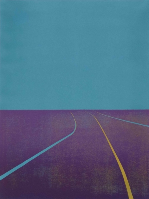 YOKO OMOMI, WE WERE HERE, Linoldruck auf Papier auf Holzkörper, 60 x 45 x 3 cm Omomi Yoko