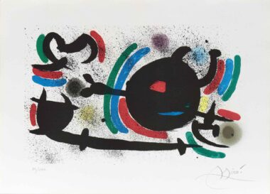 aus LITHOGRAPH I - 1972, Farblithographie, Exemplar: XX/LXXX, ca. 44,8 x 61,7 cm Miró Joan