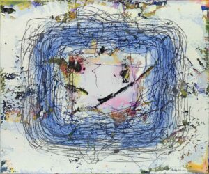 BLOSS BLAU - 2014-15, Acryl auf Leinwand, 100 x 120 cm Prelog Drago