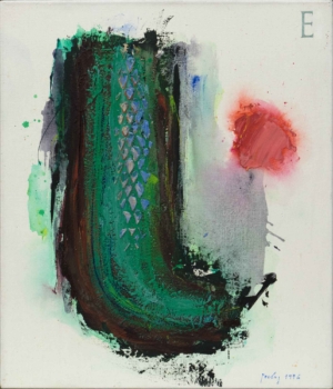 "E" - 1996, Acryl auf Leinwand, 70 x 60 cm Prelog Drago