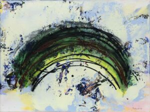 SCHWARZER REGENBOGEN - 2014, Acryl auf Leinwand, 90 x 120 cm Prelog Drago