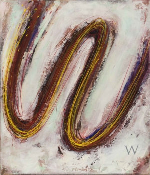 "W" - 1995, Acryl auf Leinwand, 70 x 60 cm Prelog Drago