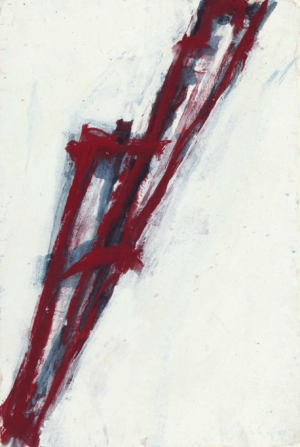 AUF-GEHONG - 2008, Öl auf Bütten, ca. 76,5 x 51 cm Bischof Peter