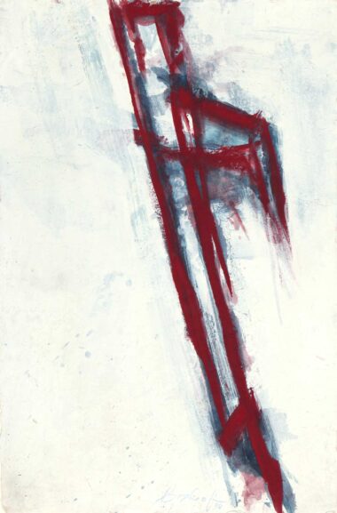 BEWEGUNG - 2008, Öl auf Bütten, ca. 75,5 x 51 cm Bischof Peter