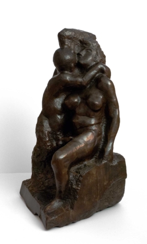 ALFRED HRDLIČKA, FAUN UND NYMPHE - 1991, Bronze, Exemplar E.A., H 80 cm Hrdlička Alfred