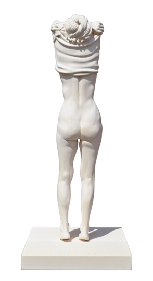 ERZHERZOG-EUGEN-STRASSE - 2020, Lindenholz natur, Exemplar: E.A. I/II, H 72,5 cm Loewit Georg