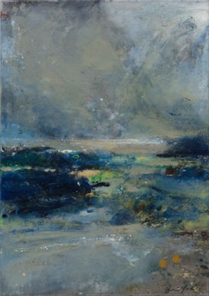 HEINZ GÖBEL, SPIEGELND - 2007, Öl auf Leinwand, 100 x 70 cm Göbel Heinz