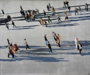 MARRAKESCH VIII - 2024, Acryl, Pigmente auf Leinwand, 100 x 120 cm Loewit Georg