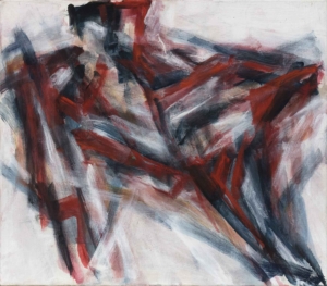 PETER BISCHOF, OHNE TITEL - 2018, Öl auf Leinwand, 70,5 x 80,5 cm Bischof Peter