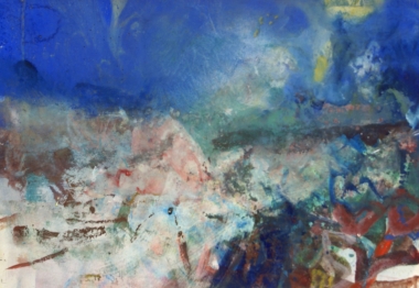 OHNE TITEL - 1990, Gouache auf Papier, 48 x 71 cm Pichler Traudel