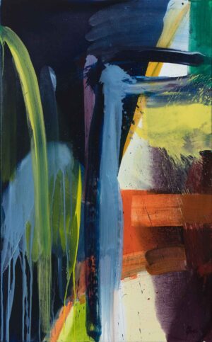 NOCTURNE 1 - 2024, Öl auf Leinwand, 140 x 87 cm Gleich Joanna