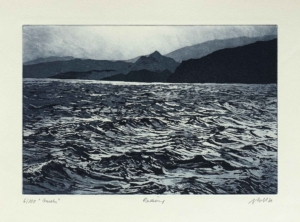 INSELN - 2021, Radierung, 19,5 x 29,5 cm (26,5 x 38,9 cm) Pohl Susanne