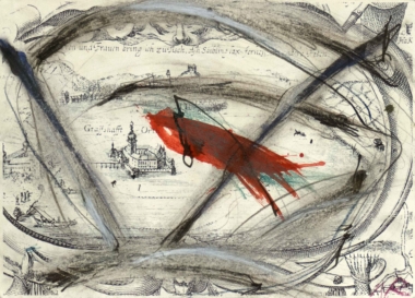 SALZKAMMERGUT - SERIE - 2000, Mischtechnik auf Reproduktion, 29,5 x 41,3 cm Rainer Arnulf