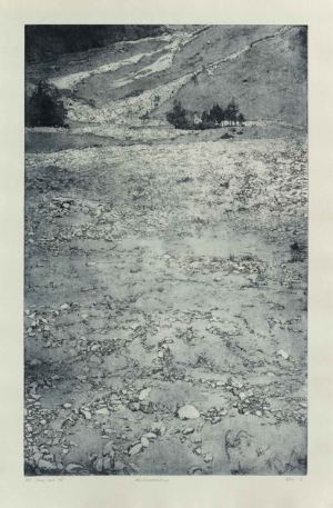 STONES AND ALL - 2023, Aquatintaradierung, 78,5 x 49,5 cm ( 90,2 x 59,3 cm) Pohl Susanne