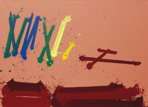 LA BATTAGLIA DI SAN ROMANO - LONDON RED - 2010, Acryl auf Leinwand, 100 x 140 cm, nachlassbestätigt Prachensky Markus