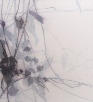 SILENT BLOSSOM - 2024,
Gouache, Acryl auf Leinwand, 110 x 100 cm Wagner Eva