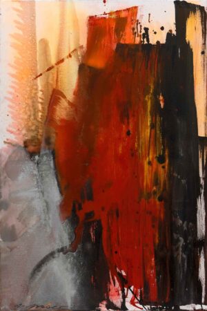 ANS LICHT GEZERRT - 2023, Öl auf Leinwand, 120 x 80 cm Moser Maria