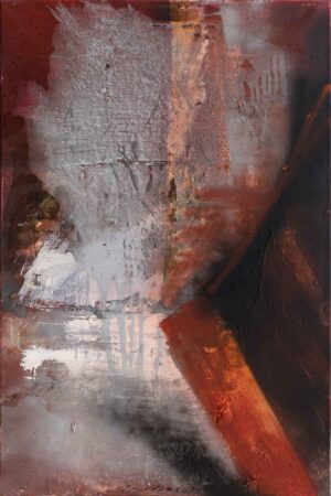 ANS LICHT TRETEN - 2024, Öl auf Leinwand, 120 x 80 cm Moser Maria